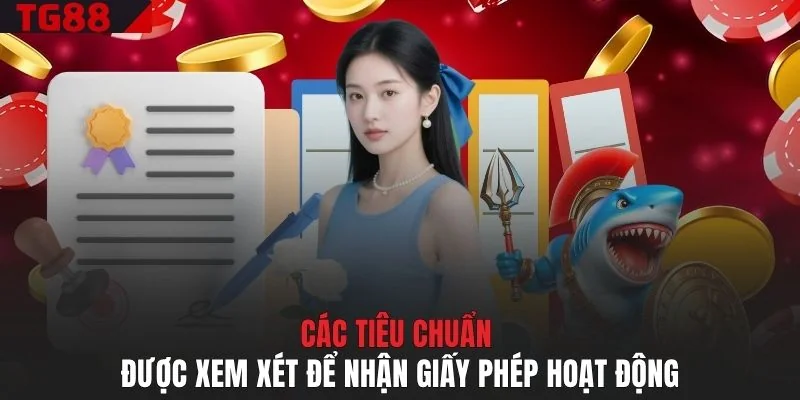 Các tiêu chuẩn được xem xét để nhận giấy phép hoạt động
