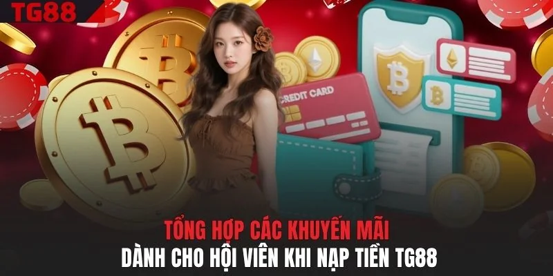 Tổng hợp các khuyến mãi dành cho hội viên khi nạp tiền TG88